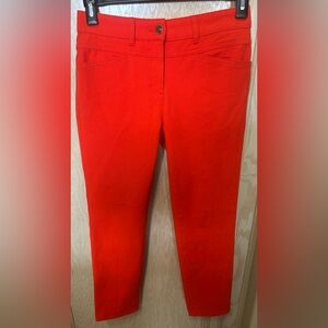 Escada Orange Red Denim Jeans‎ Size 34 Small?